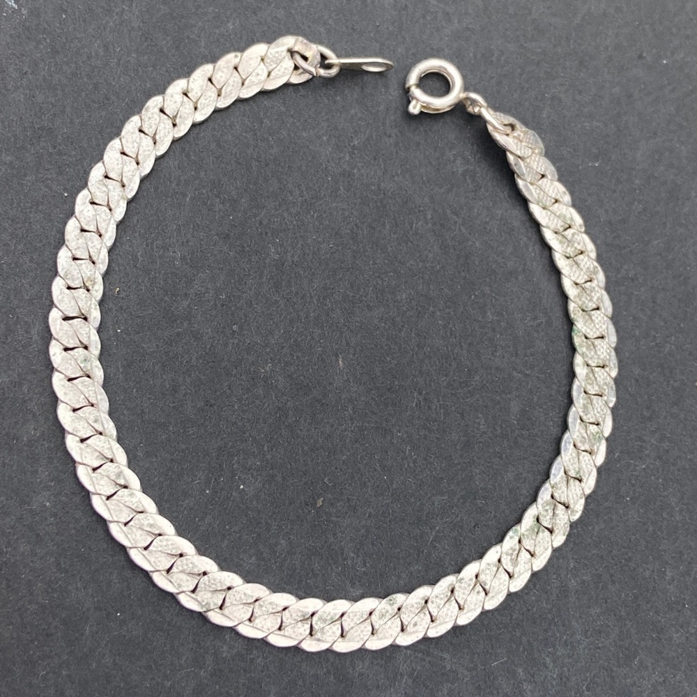 Silver Interlocking Woven Bracelet - image 1